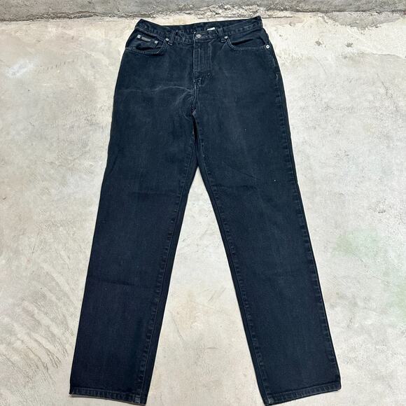 Calvin Klein Men Denim Jeans Black Sz 32W x 30L Straight Leg Relaxed Fit VTG - Picture 1 of 6